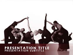 Royalty Free Dance PowerPoint Template Title Master