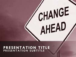 Change Management Title Master slide design