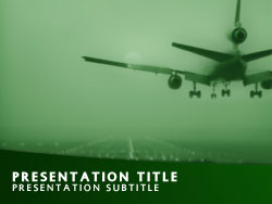 Commercial Airline Plane Title Master slide design