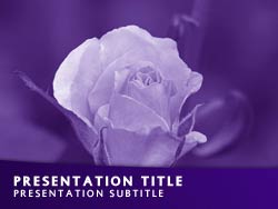 Rose Flower Title Master slide design